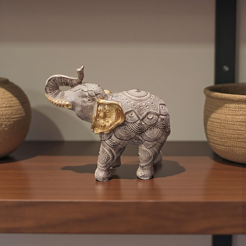 Elefante Orejas Doradas 28cm