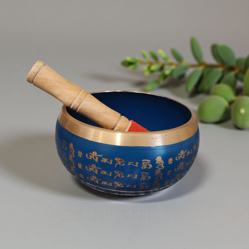 Cuenco Tibetano Azul 14cm