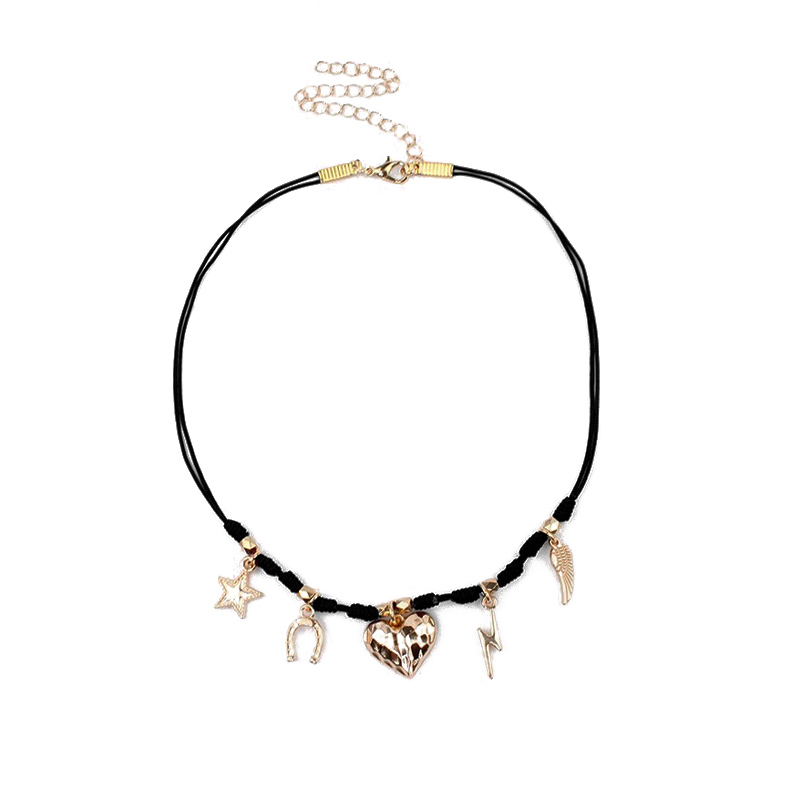 Collar Corto Heartbeat Charms