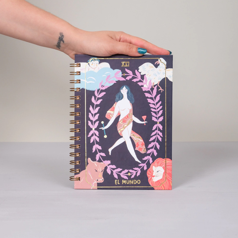 Cuaderno A5 Rayado Anillado El Mundo, Fera