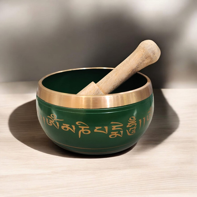 Cuenco Tibetano 13.5cm Verde
