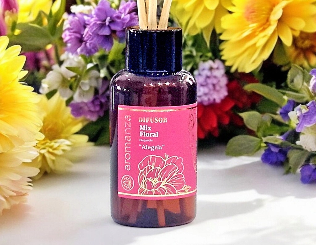 Difusor Aromanza 60ml Mix Floral, Alegria