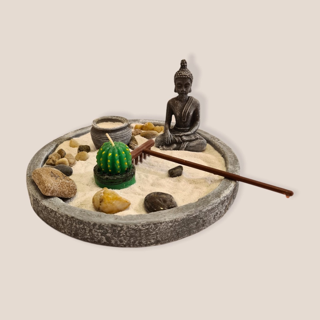 Jardín Zen Buda Diametro 20cm Alto 9cm