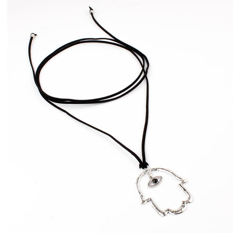 Collar Gamuza Corbatero Esoteric Hamsa