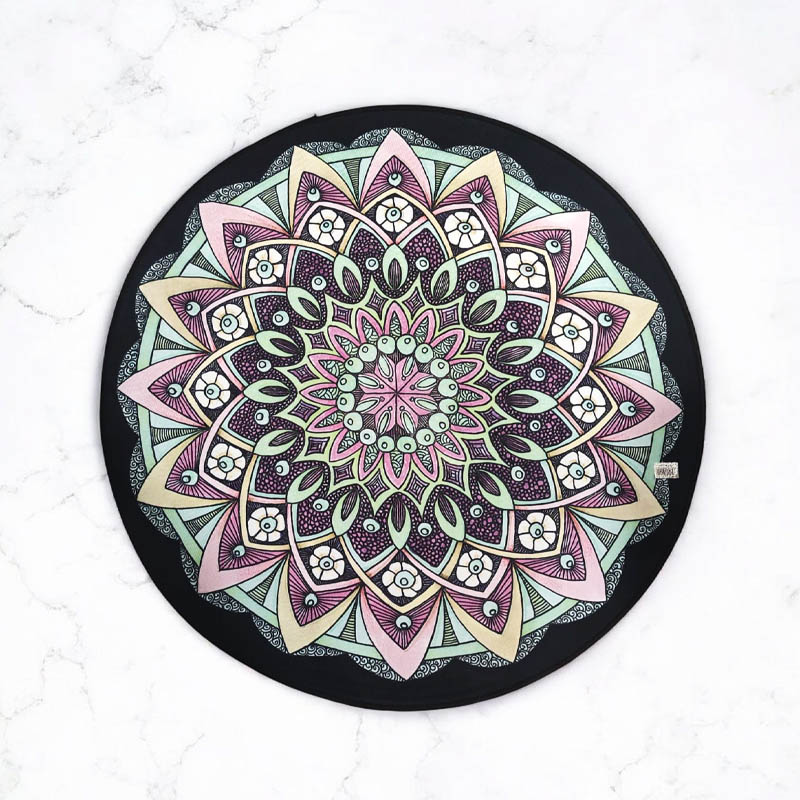 Alfombra Circular Mandala 77cm Diamento Modelo N°1