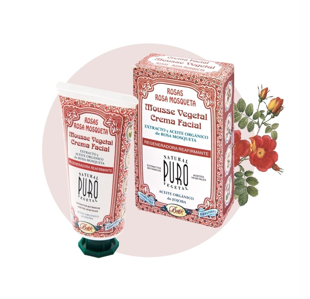 Crema Facial Rosas y Rosa Mosqueta Boti-K x60g