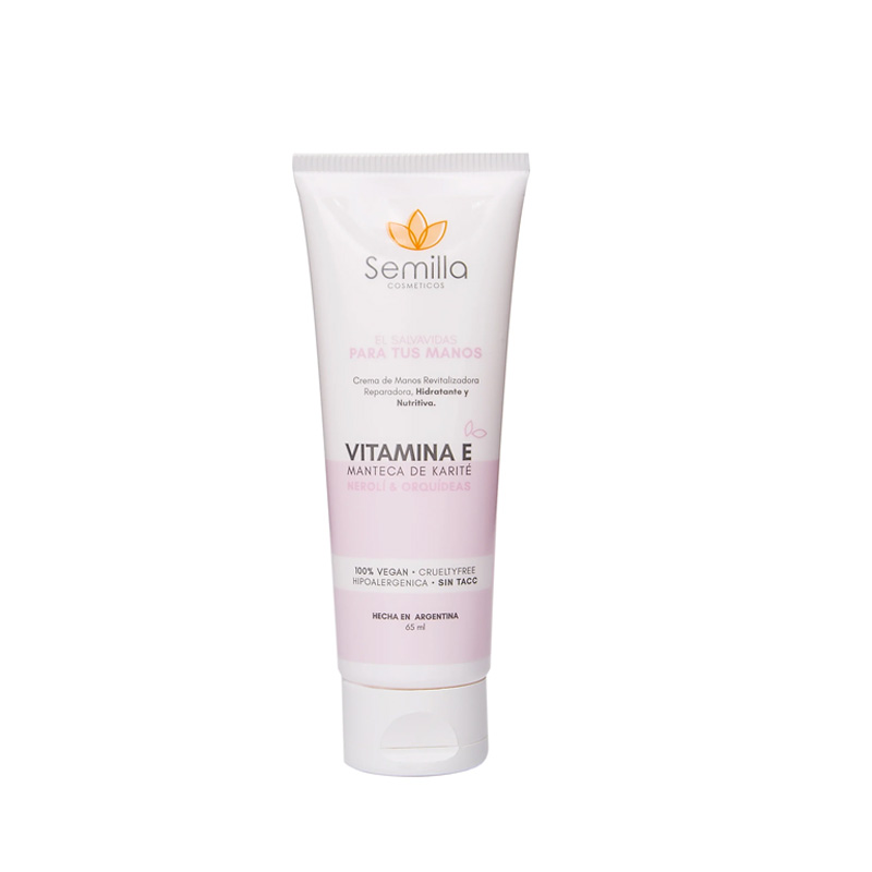 Crema para Manos con Vitamina E y Karité de Nerolí &amp; Orquídeas Semilla x90gr