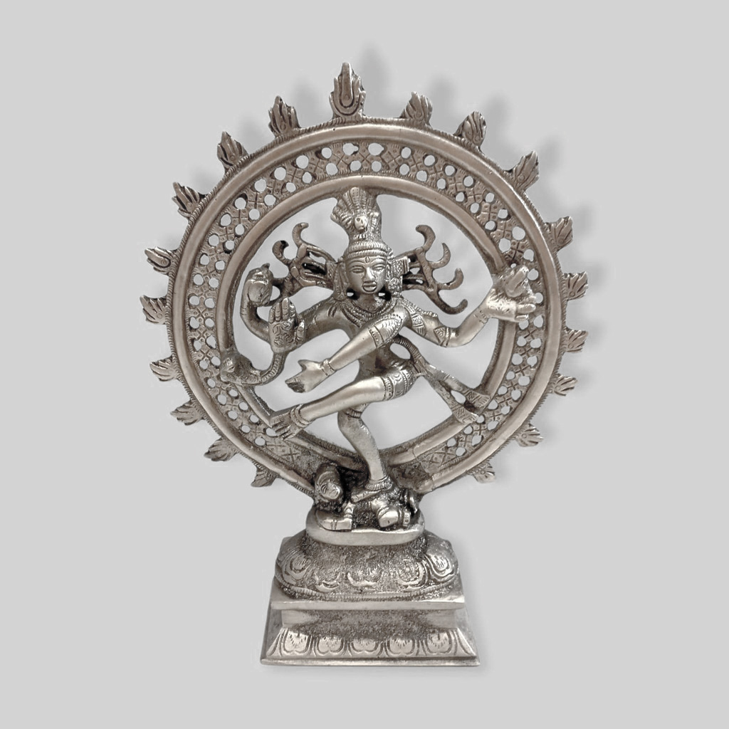Shiva Nataraja Plateado 28cm
