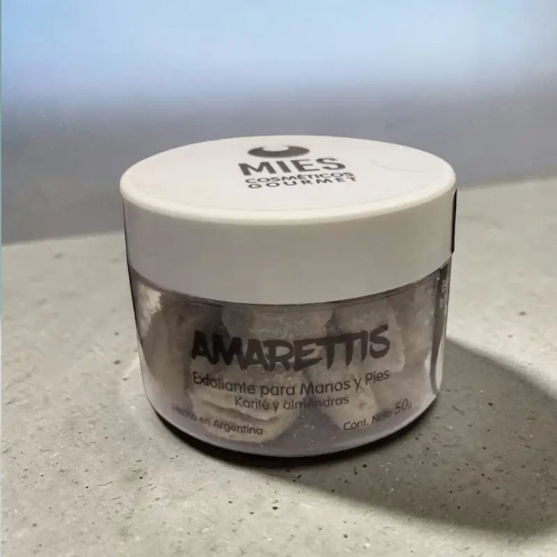 Exfoliante para Manos y Pies con Karite y Almendras Amarettis x50g, Mies Cosmeticos Gourmet