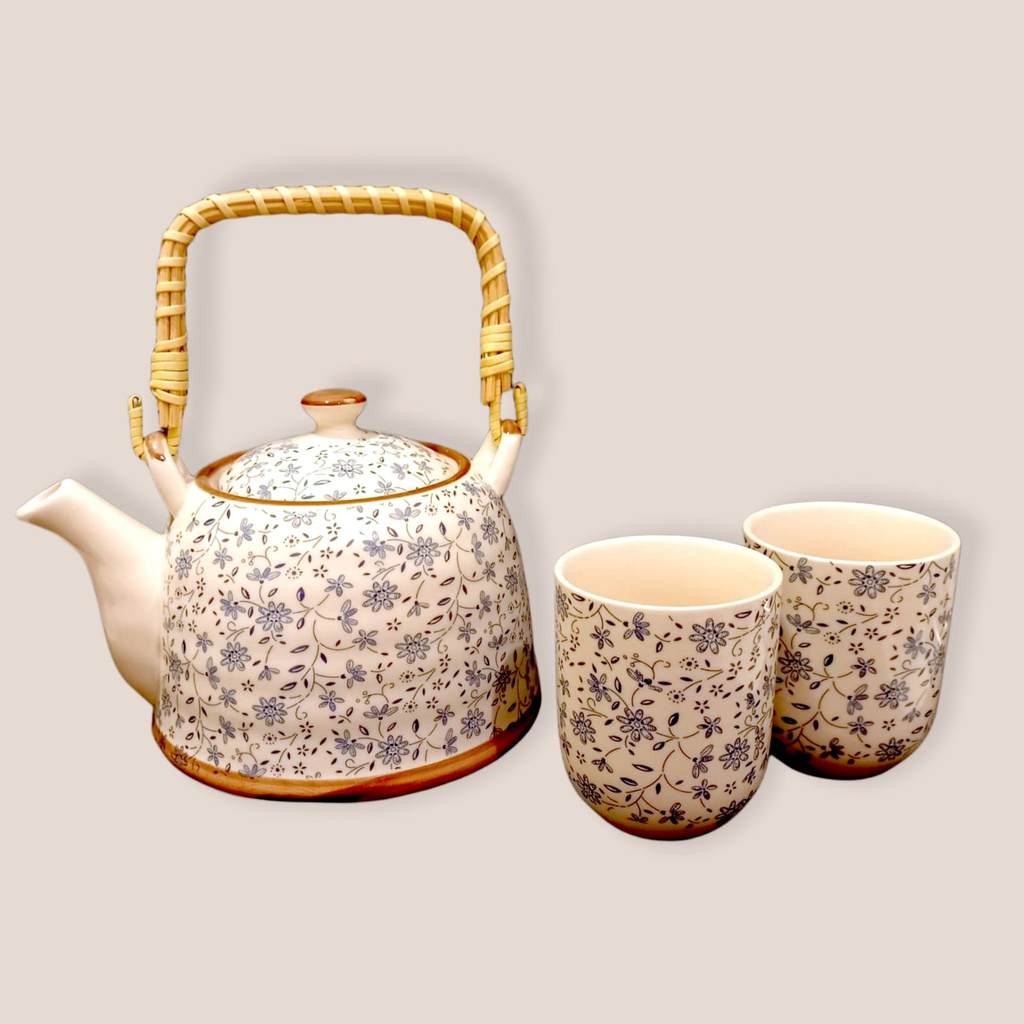 Juego de Tetera con Infusor con 6 Tazas de Té