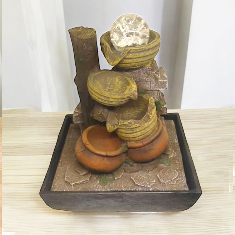 Fuente de Agua con Luz LED Mediana N°8