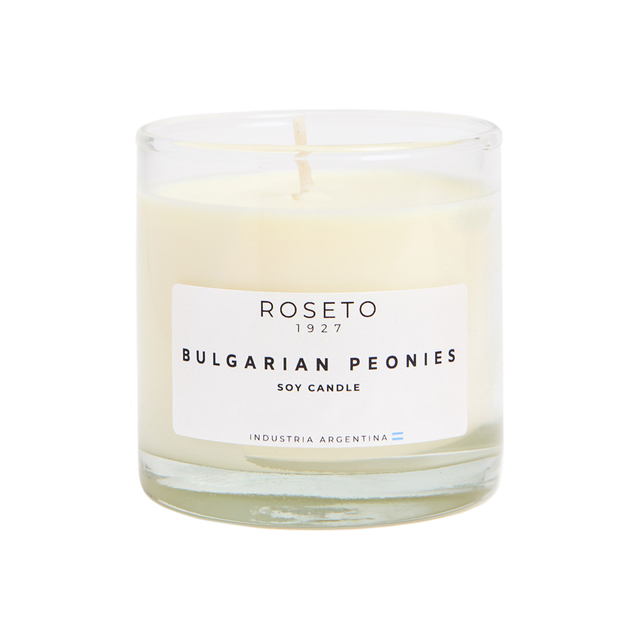 Vela Aromática Bulgarian Peonies Soy Candle Roseto 250gr