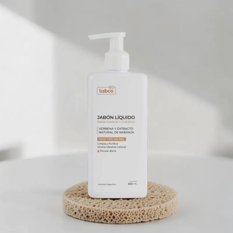 Jabón Líquido Manos y Cuerpo Verbena y Extracto Natural de Naranja  300ml, Labco