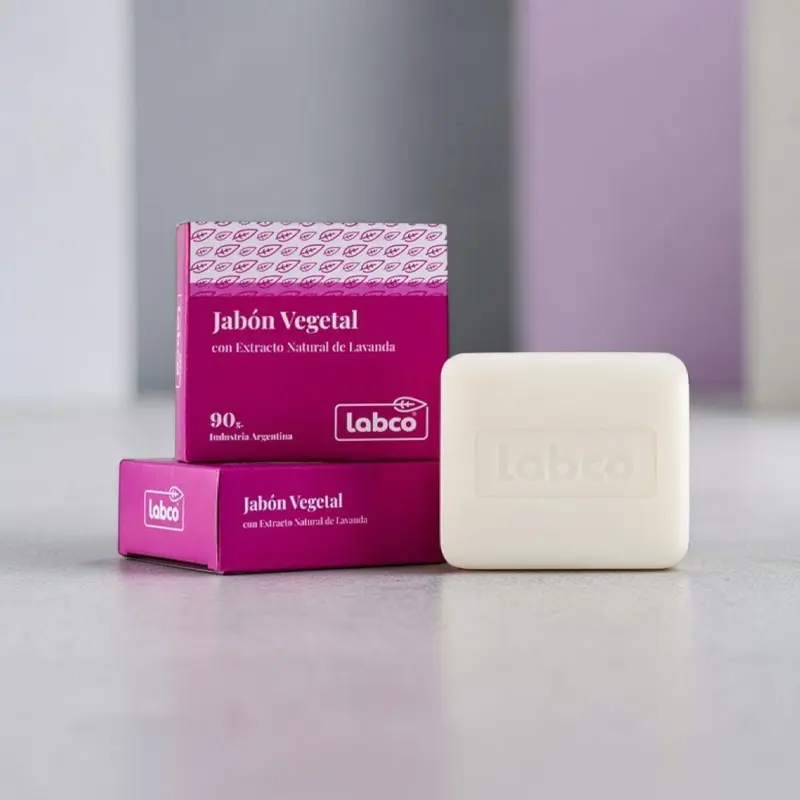 Jabón Vegetal con Extracto Natural de Lavanda 90gr, Labco