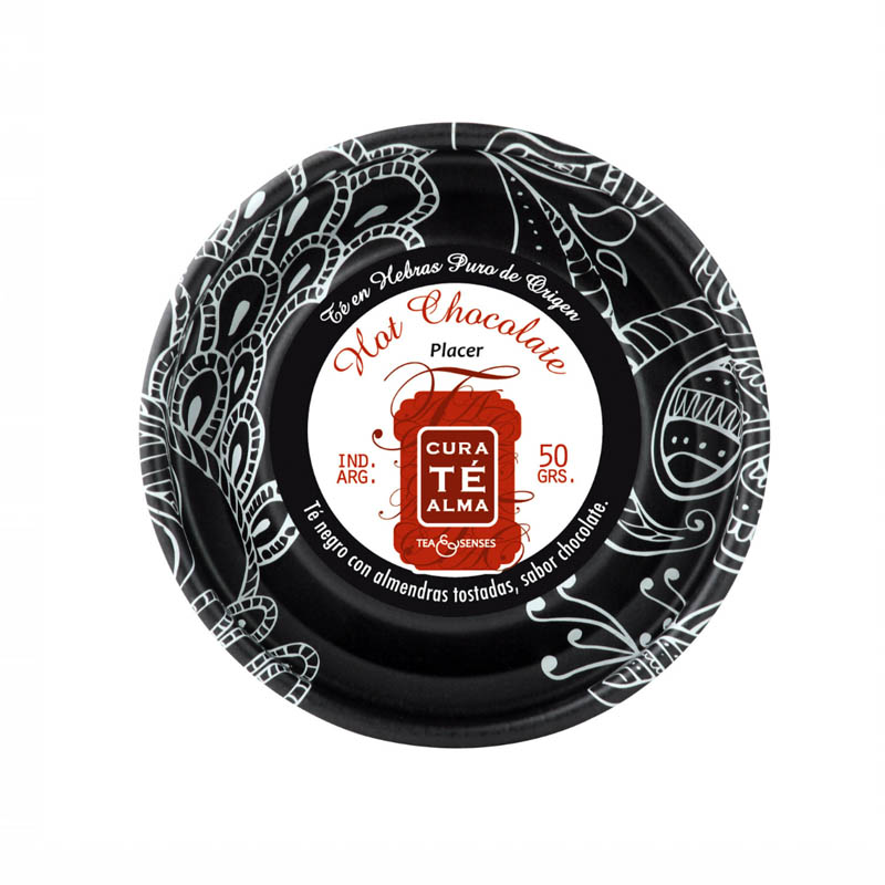 Lata Té Negro en Hebras Hot Chocolate, Placer, Cura Té Alma 50g