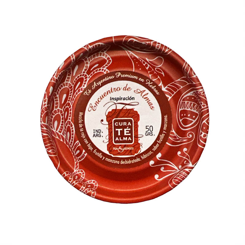 Lata Té Rojo en Hebras Encuentro de Almas, Inspiracion, Cura Té Alma 50g