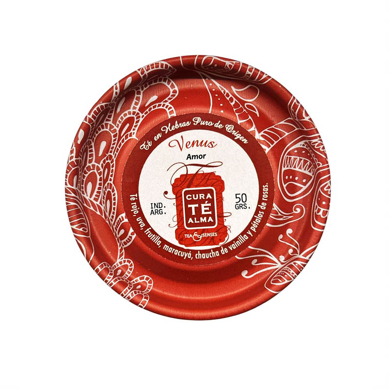 Lata Té Rojo en Hebras Venus, Amor, Cura Té Alma 50g