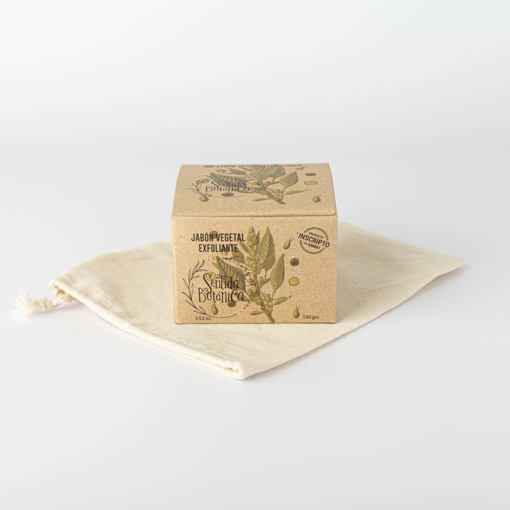 Jabón Vegetal Exfoliante Sentida Botánica