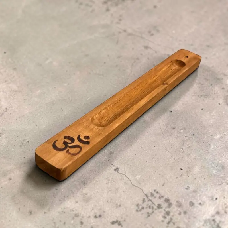 Porta Sahumerio Madera Om