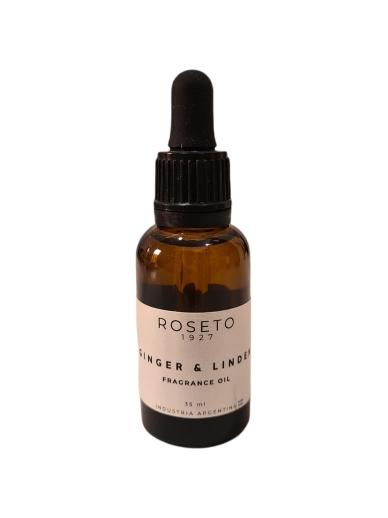 Aceite para Hornillo Roseto Fragance Oil Ginger &amp; Linden Roseto 35ml