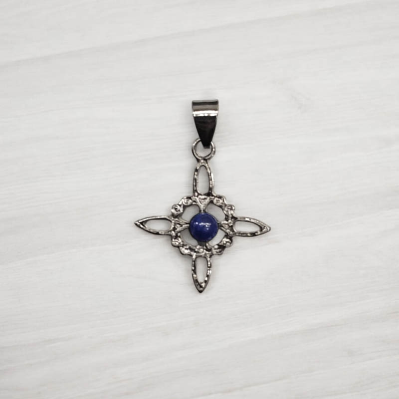 Dije Nudo de Brujas Mini Lapislazuli Rolado