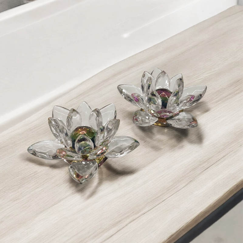 Flor de Loto Vidrio Chica 7cm
