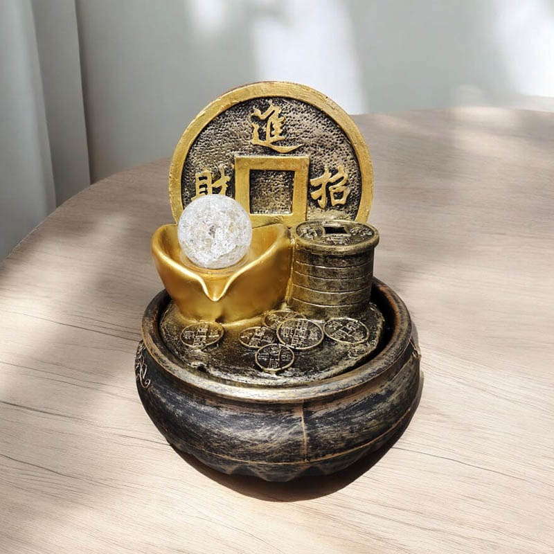 Fuente de Agua con Luz LED Chica N°52