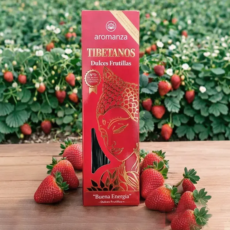 Sahumerios Aromanza Tibetanos Dulces Frutillas, Buena Energia