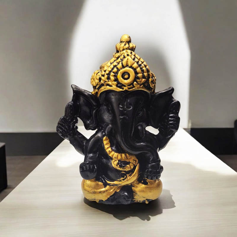 Ganesha Negro 5.5cm Modelo N°2