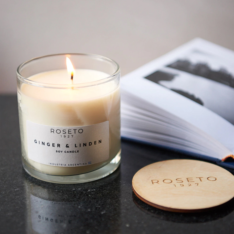 Vela Aromática Roseto Ginger & Linden 250gr