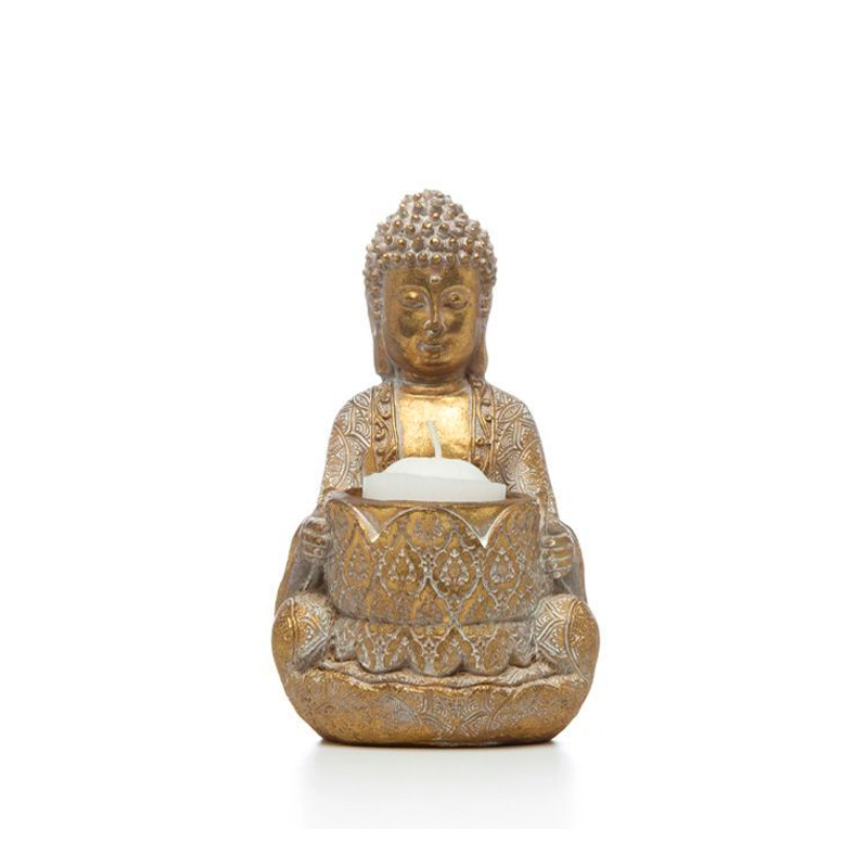 Buda Con Porta Vela 13.7 cm