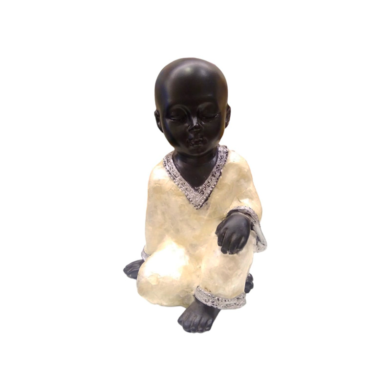 Buda Nene Negro Nacar 15cm
