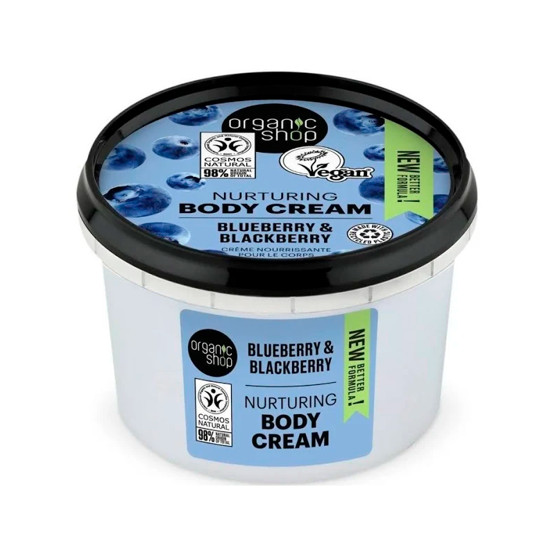 Body Cream  Blueberry &amp; Blackberry Organic Shop