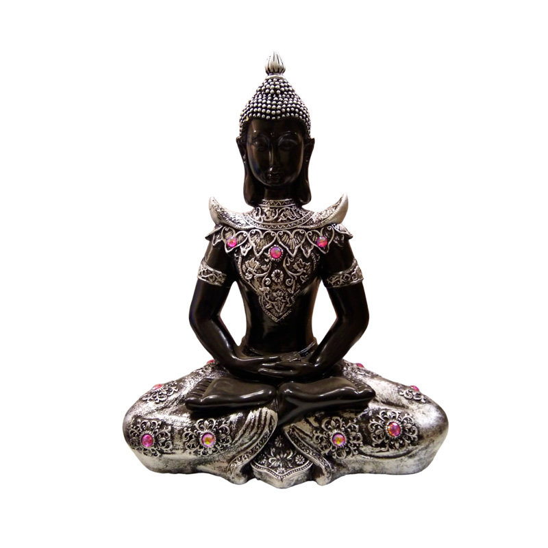Buda Negro Meditando 38cm