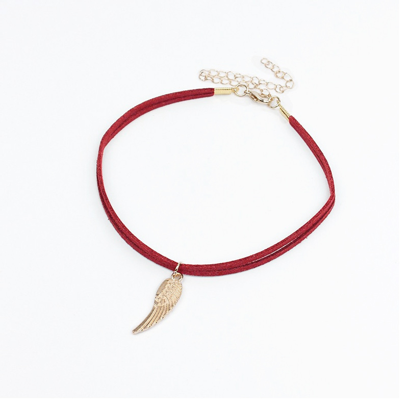 Choker Gold Wing Red