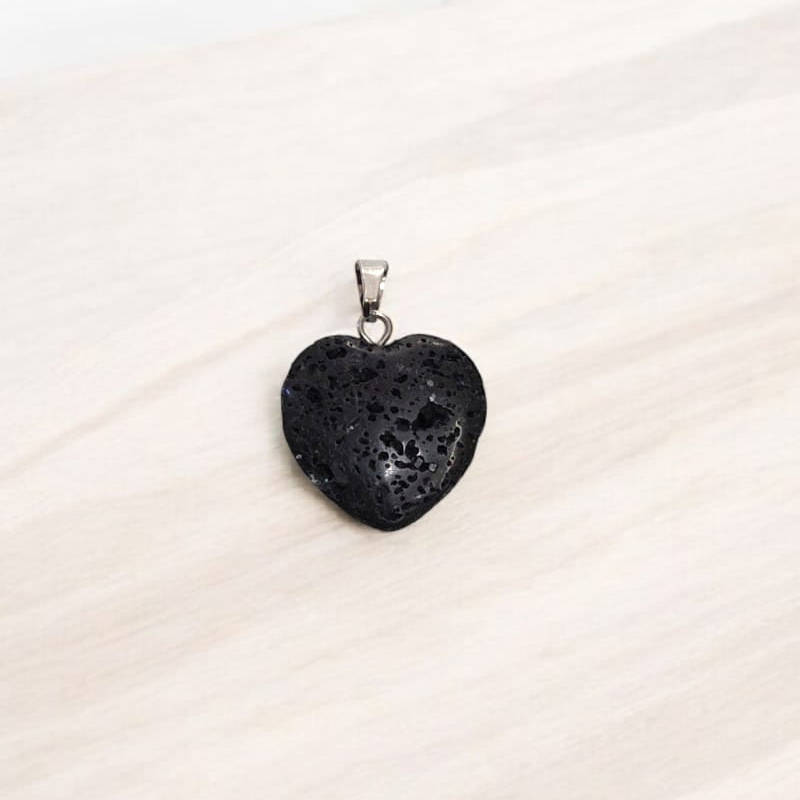 Dije Roca Volcanica Corazon