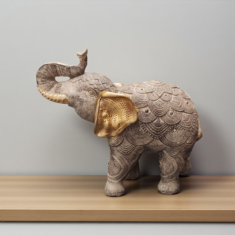 Elefante Orejas Doradas 18cm