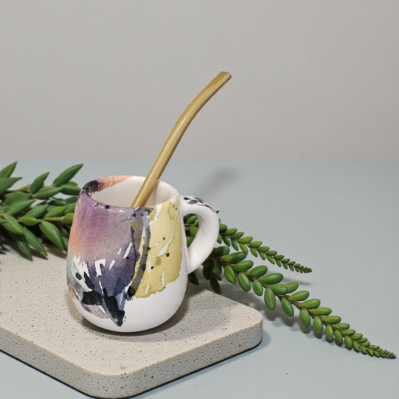 Mate Con Asa de Cerámica N°22