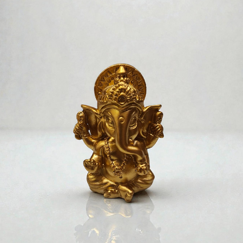 Ganesha Resina 6cm Color Oro