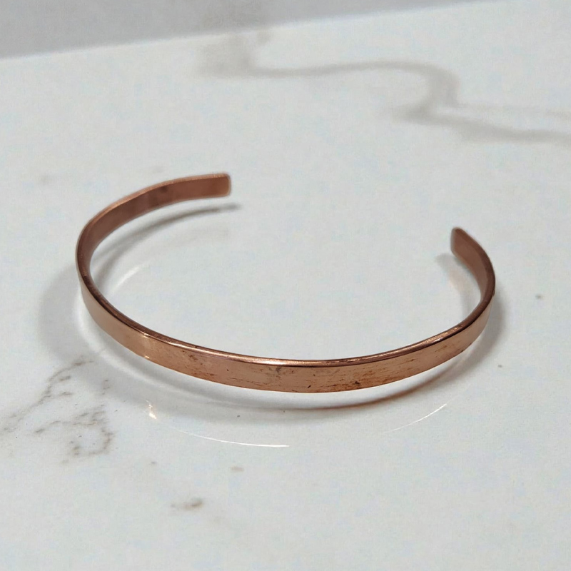 Pulsera Magnetica Cobre Fina Lisa