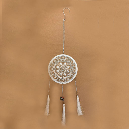 Movil Metal Mandala Blanco 70cm