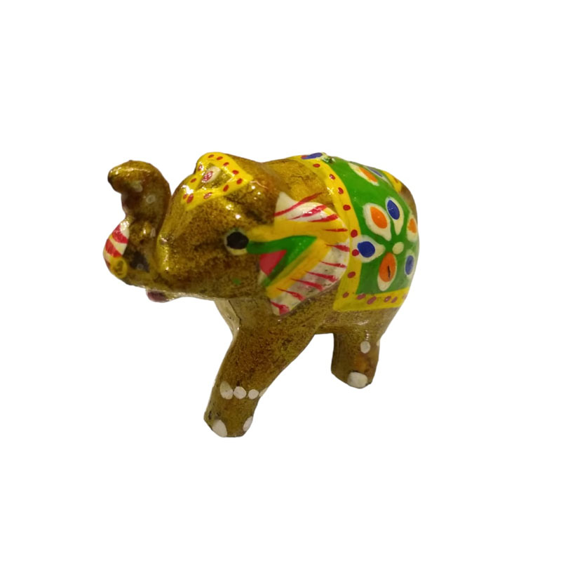 Elefante Dorado Resina 5cm