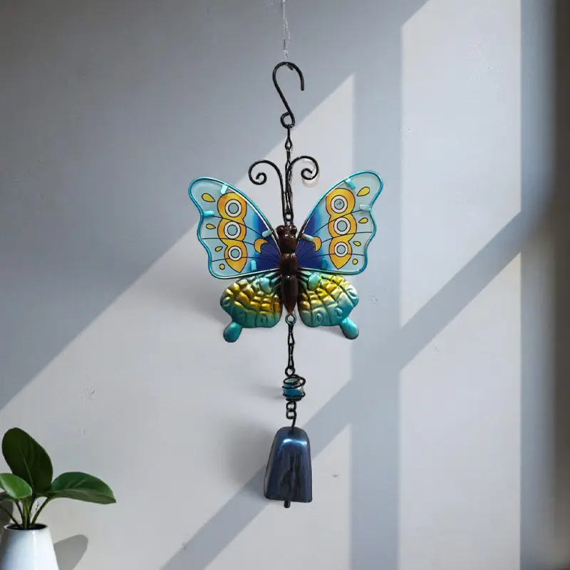 Movil Metal Mariposa Azul con Campana 35cm