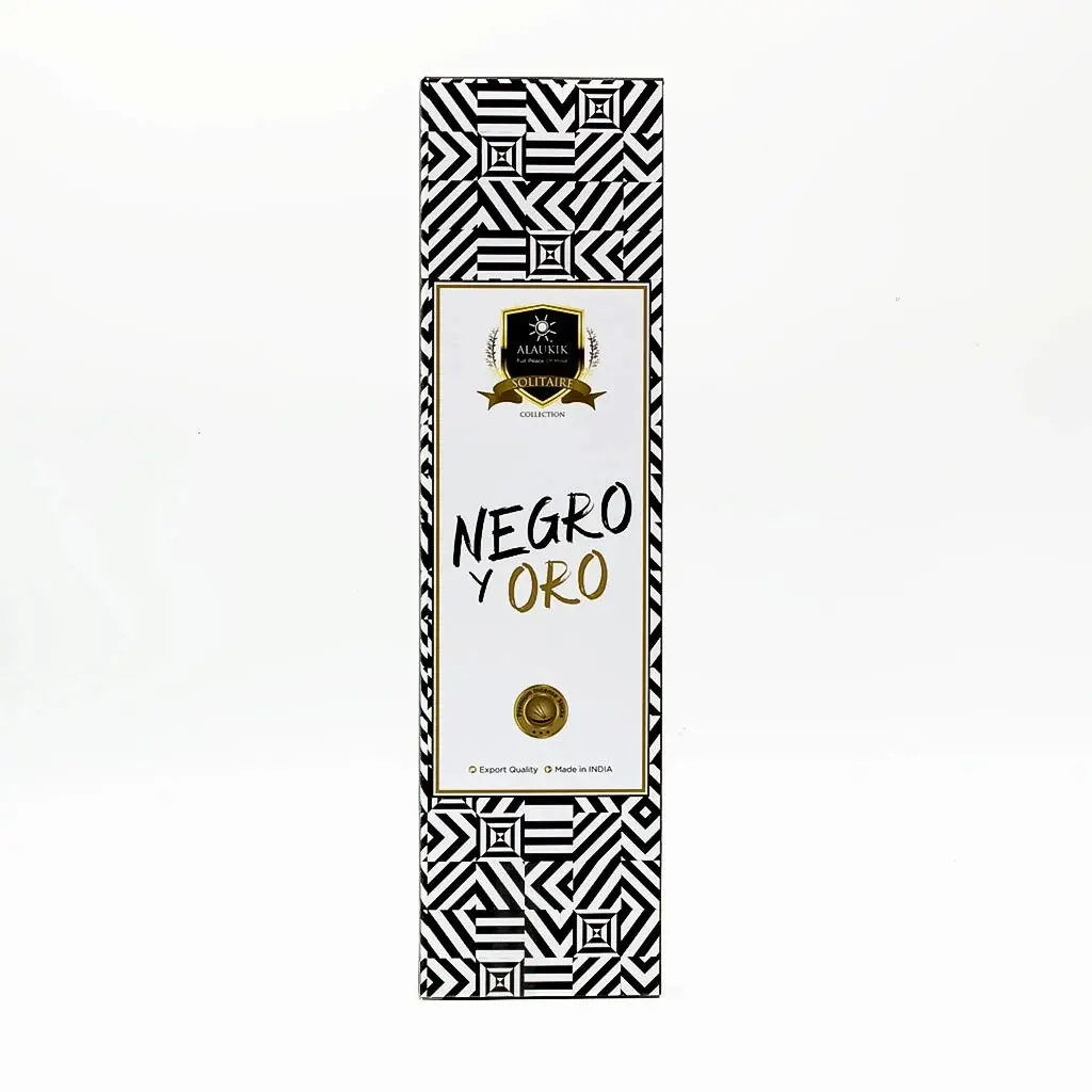 Sahumerio Alaukik Negro y Oro 