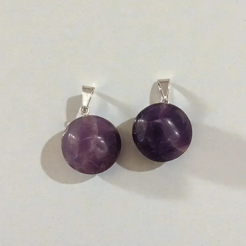 Dije Gema Amatista Circular