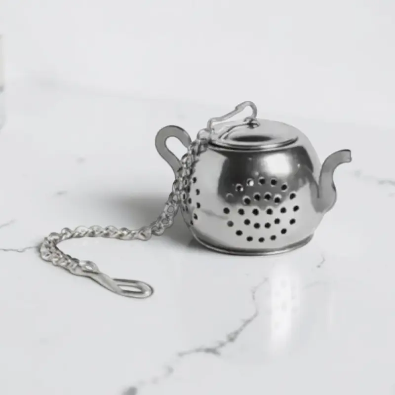 Infusor Metalico Tetera con Cadena