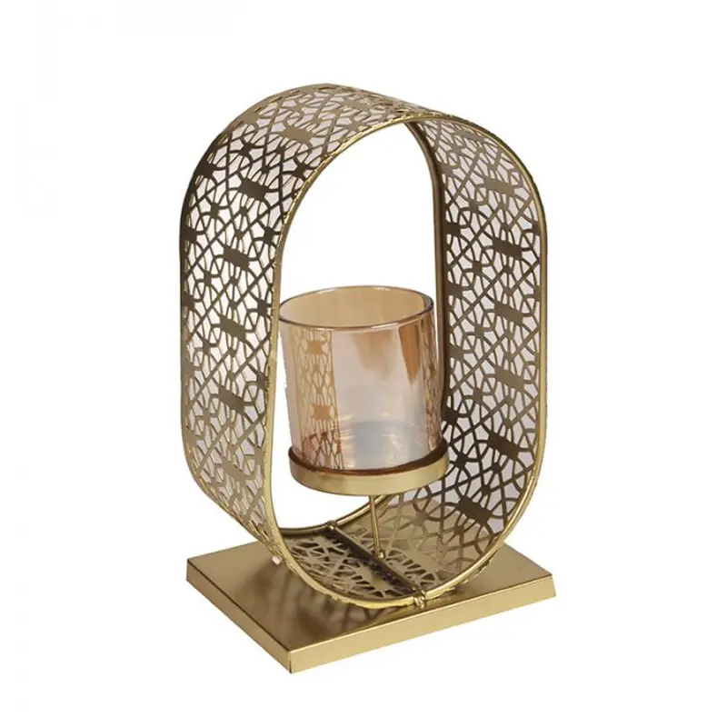 Porta Vela Candelabro Deco  24cm