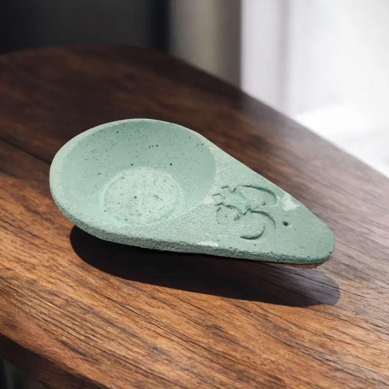 Sahumador Rustico Om Turquesa