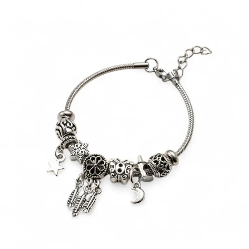 Pulsera Trendy Estrellas Multi Dije