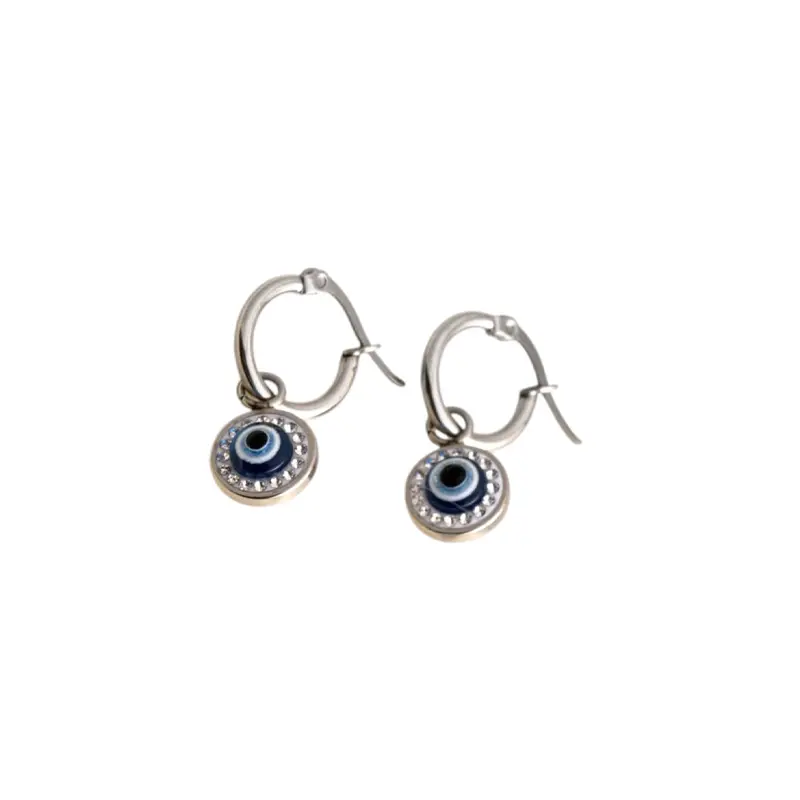 Aros Argolla con Ojos Turcos y Strass
